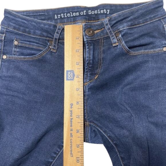 Articles of Society Jeans size 24 blue skinny stretch - Picture 6 of 7